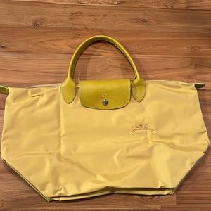 Longchamp Large Top Handle hand-CARRY Tote-Yellow-GUC